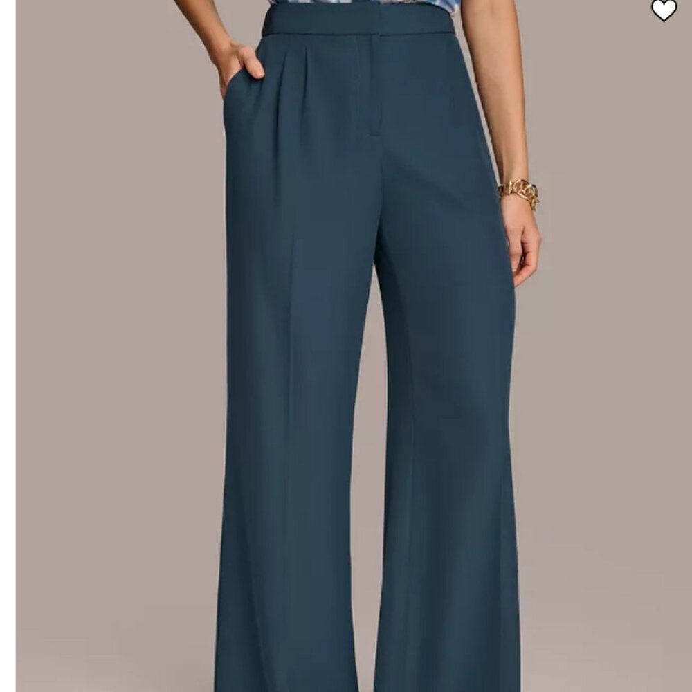 Donna Karan New York Donna Karan Women's Pleated Wide-Leg Pants - Brand New - Picture 4 of 6